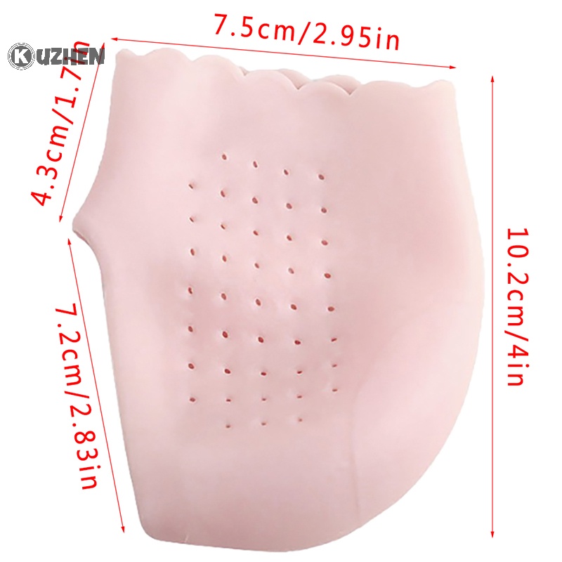 Kuzhen Vớ gel Silicon Dưỡng Ẩm Chăm Sóc Gót Chân Chống Nứt Nẻ Cho Nam Và Nữ