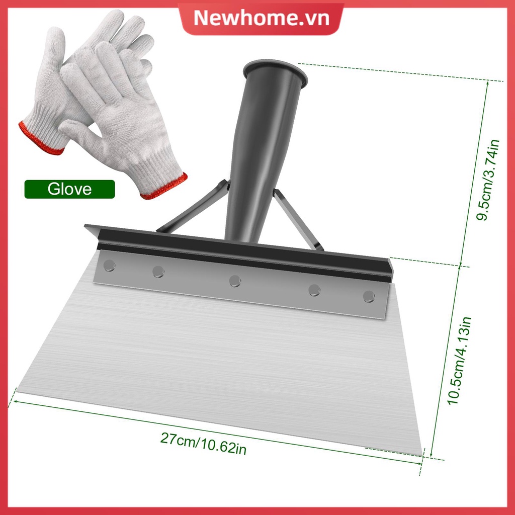 Xẻng Xúc Đất Bằng Thép 9.8inch Đa Năng shoptkc0000