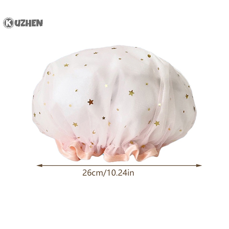 1 Mũ Trùm Tóc Khi Tắm Chống Nước Hai Lớp Cho Nữ