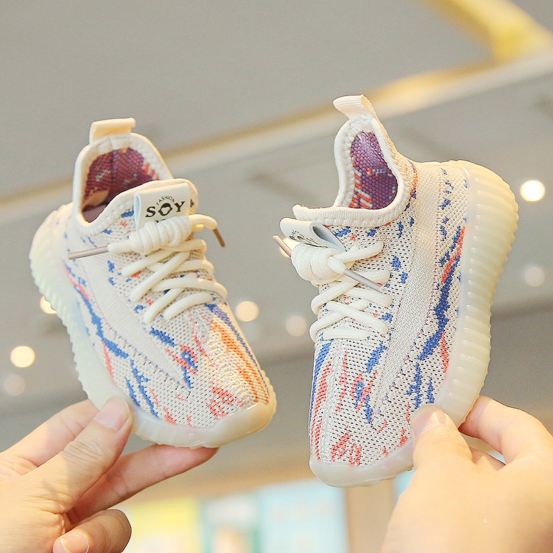 Giày Thể Thao Phối Lưới Thoáng Khí Thời Trang Xuân Thu 2023 Cho Bé