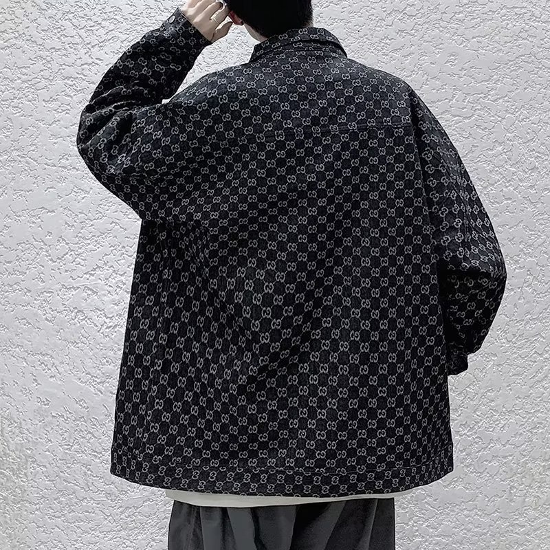 Áo Khoác denim Dáng Rộng Thời Trang Hàn Quốc Cá Tính Cho Nam