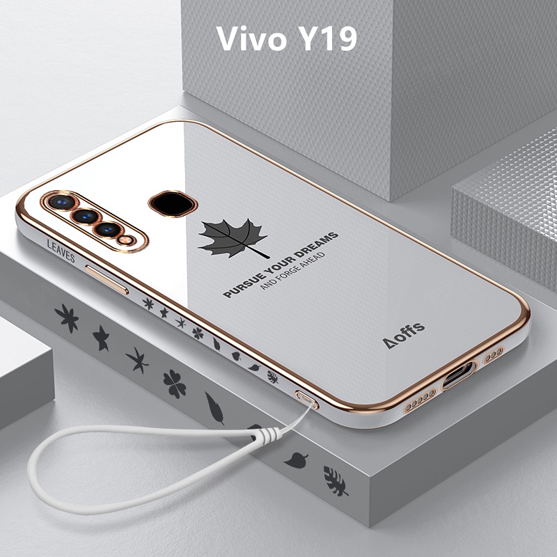 Ốp Lưng Vivo Y19 Mềm Chống Sốc Họa Tiết Lá Phong Cho Ốp Điện Thoại Vivo Y19