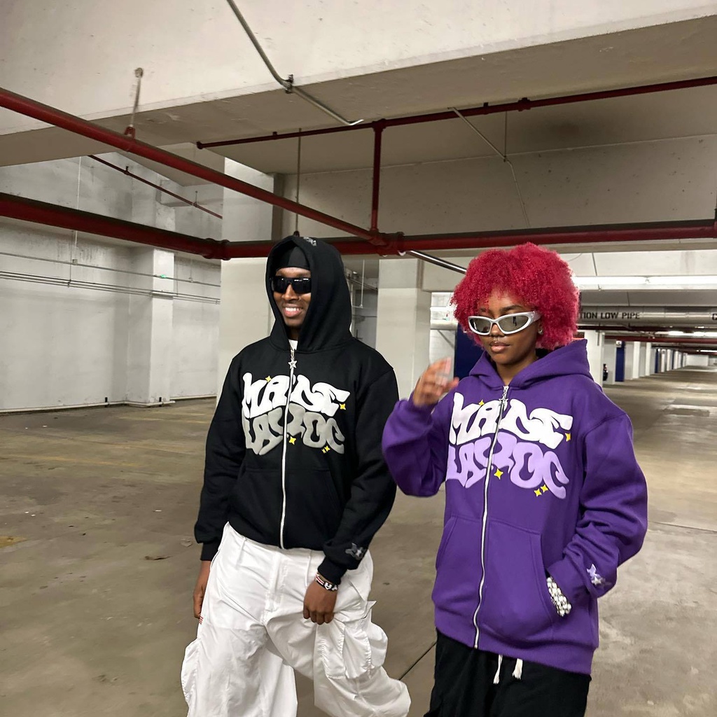 Áo Hoodie Có Khóa Kéo In Chữ y2k Và Ngôi Sao Phong Cách retro Mỹ Thời Trang Xuân Thu Cho Nam Và Nữ