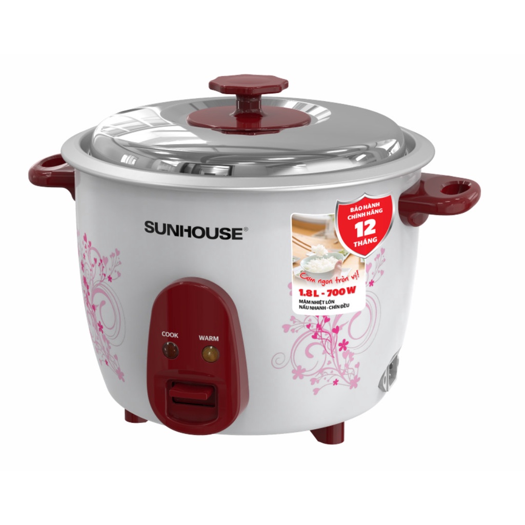 Nồi cơm điện Sunhouse SHD8106, SHD8126, SHD8136, SHD8138 - SẢN PHẨM MỚI 2023 - Bảo hành 1 năm chính hãng