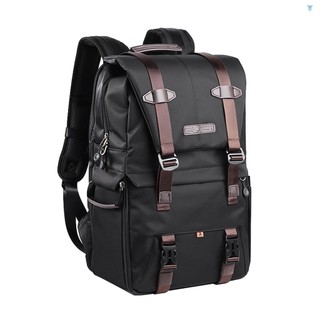 Túi Đựng Máy Ảnh Ba Lô 15.6in / laptop / Ba Lô k & f / f / Chống Mưa Có Dây Đeo Cho slr dslr Đen