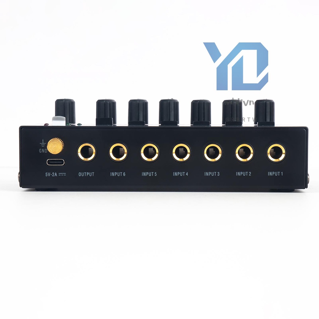 Máy Trộn Âm Thanh mini Âm Thanh Nổi Cho Bộ Trộn Âm Thanh Siêu Thấp 6 Kênh Cho Đàn Guitar bass / Bàn Phím Sân Khấu