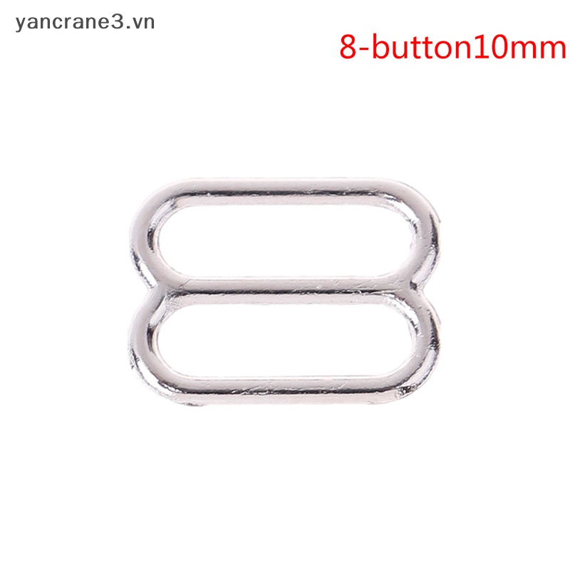 Set 100 Móc / Vòng Tròn Bằng Kim Loại Bạc Làm Đồ Lót / Dây Áo Ngực