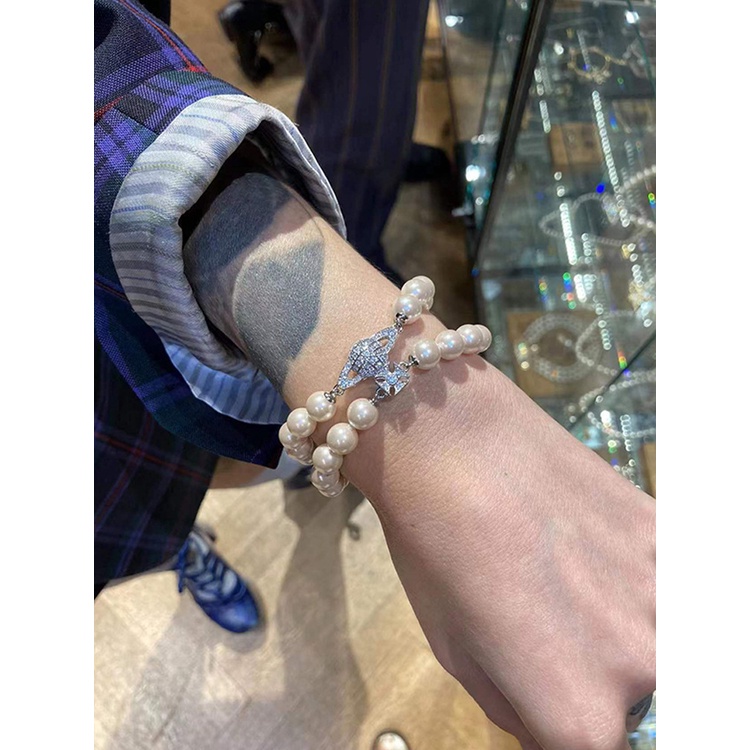 Vòng Tay Ngọc Trai Hai Lớp Mẫu 0830ywts Vinne queen Weiwei 'S saturn Xuân Hè