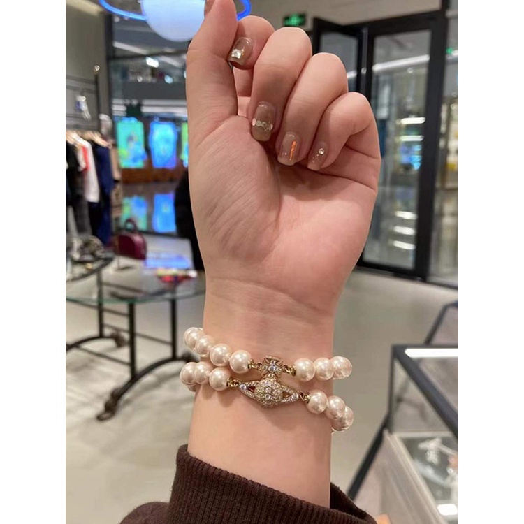 Vòng Tay Ngọc Trai Hai Lớp Mẫu 0830ywts Vinne queen Weiwei 'S saturn Xuân Hè