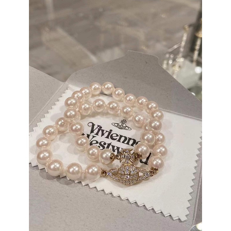 Vòng Tay Ngọc Trai Hai Lớp Mẫu 0830ywts Vinne queen Weiwei 'S saturn Xuân Hè
