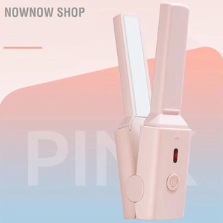 Nownow shop máy duỗi tóc mini và uốn trave usb di động làm nóng nhanh dẹt dụng cụ tạo kiểu