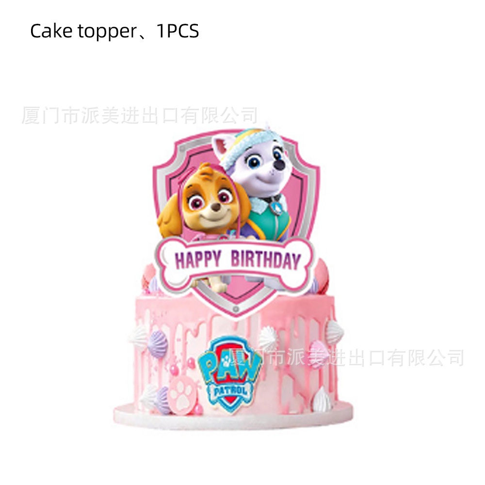 Kira Bộ Bong Bóng Trang Trí Tiệc Sinh Nhật Chủ Đề paw patrol