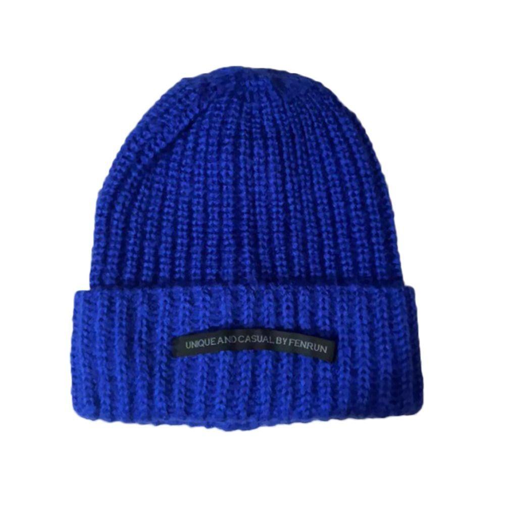 Mũ Len Dệt Kim Mềm Mại Màu Trơn Giữ Ấm Mùa Đông Cho Nam Nữ