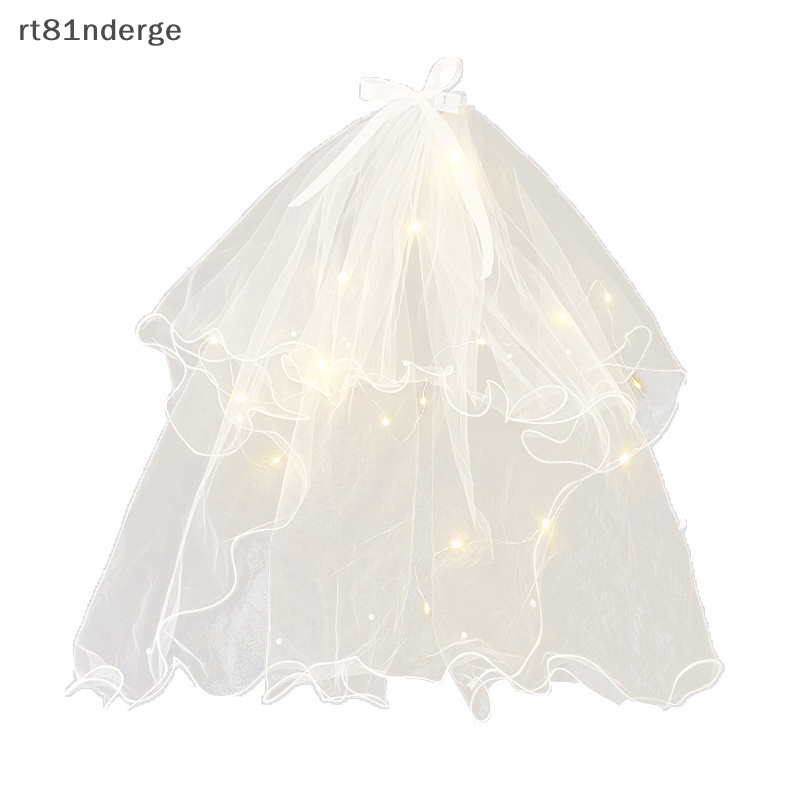 Ge Kẹp Tóc Vải Tuyn Có Mạng Che Mặt Có Đèn led Cho Cô Dâu Trong Ngày Cưới