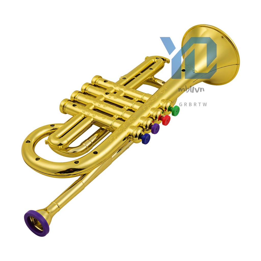 Kèn trumpet Bằng abs Và Kim Loại Vàng Kim 4 Màu 1 # Cho Trẻ Em