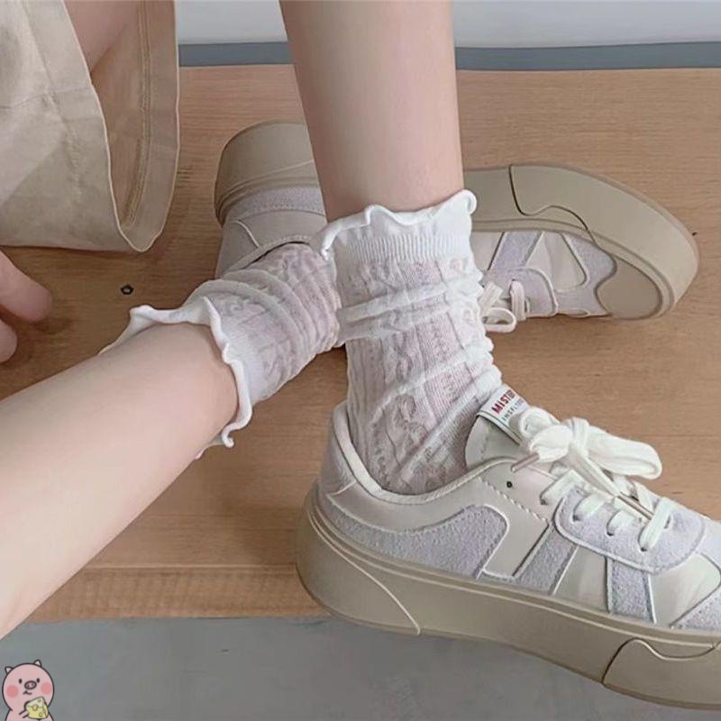 One more shoes⭐Vớ Ren Rỗng Siêu Mỏng Thời Trang Xuân Hè Thu Cho Nữ