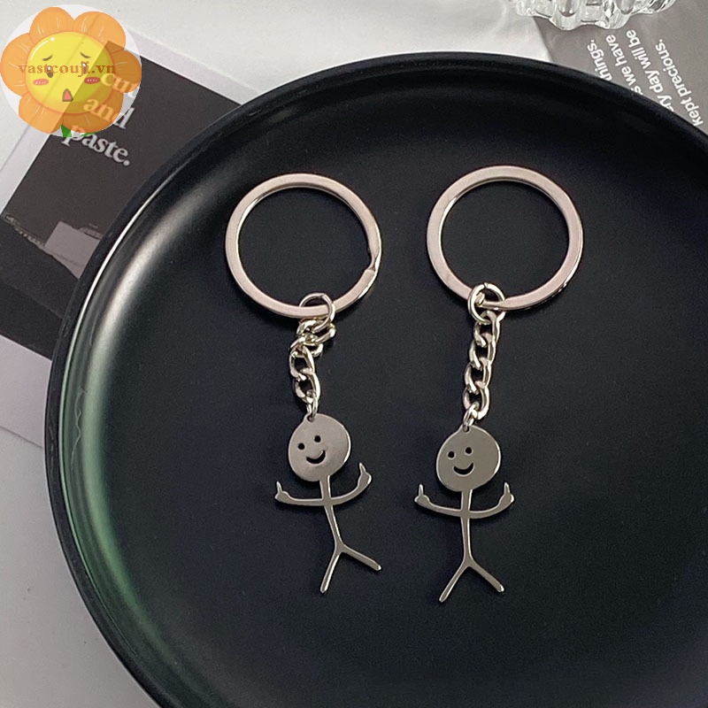 Vastji Móc Khóa Cặp Đôi Hình Trái Tim Vui Nhộn Cá Tính vn