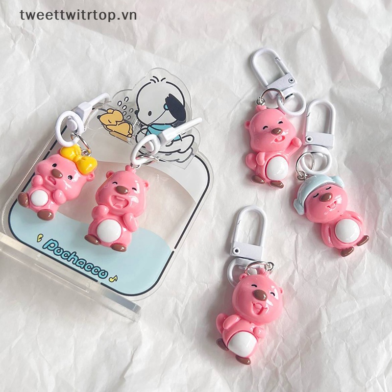 Trtop Móc Khóa Hình Búp Bêoopy beaver Hoạt Hình Dễ Thương Trang Trí Ba Lô / Túi Xách / Ô Tô vn