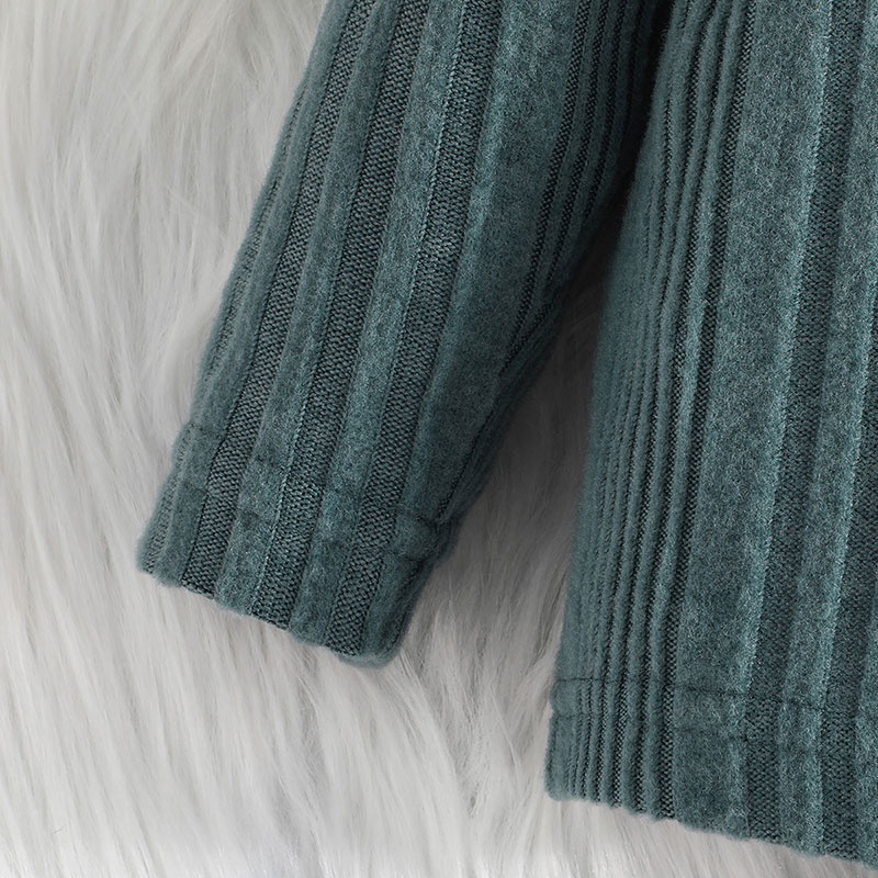 Combo bộ đồ bé gái trai 3-24tháng Màu Trơn Cổ Cao Áo Sweater Tay Dài áo phông quần dài Mùa Đông set thời trang cho bé trẻ em sơ sinh
