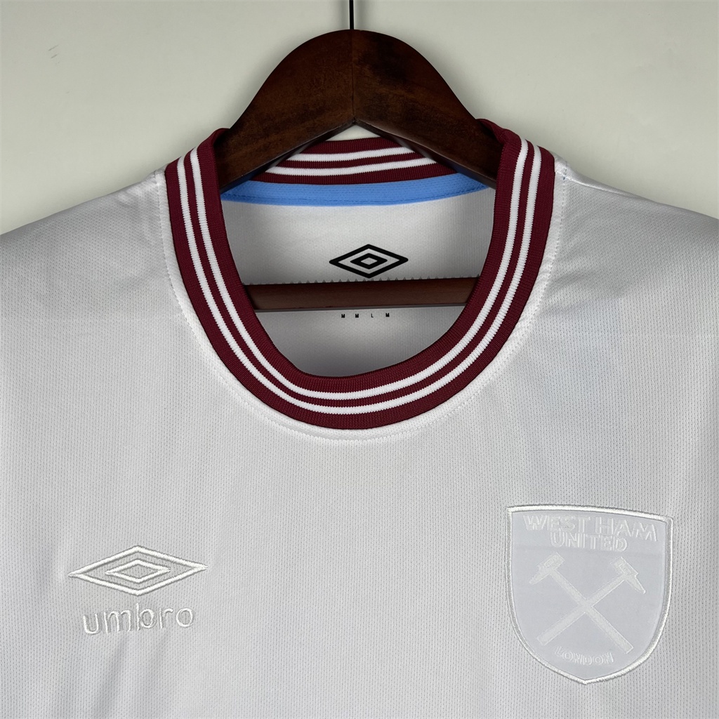 Áo Bóng Đá Câu Lạc Bộ west ham Sân Khách 23-24 size s-4xl Cho Nam