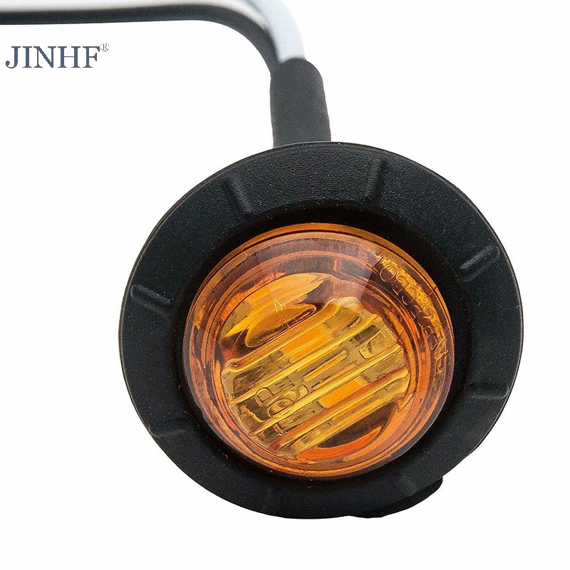 1x 3 / 4 "Đèn Xi Nhan 3 Bóng Led 12v Màu Vàng Hổ Phách
