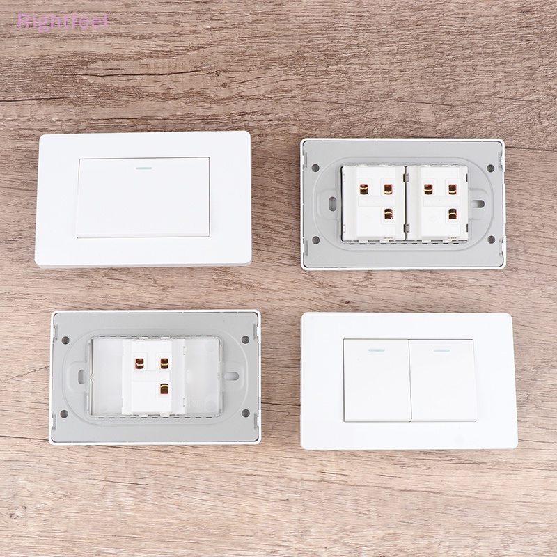 Công Tắc Đèn l3 1 2 3 4 gang on off Màu Trắng Mới