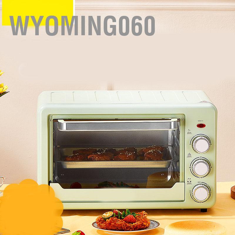 Wyoming060 Lò nướng gia đình nhỏ 22L đa chức năng điện mini Nhà bếp xanh bánh