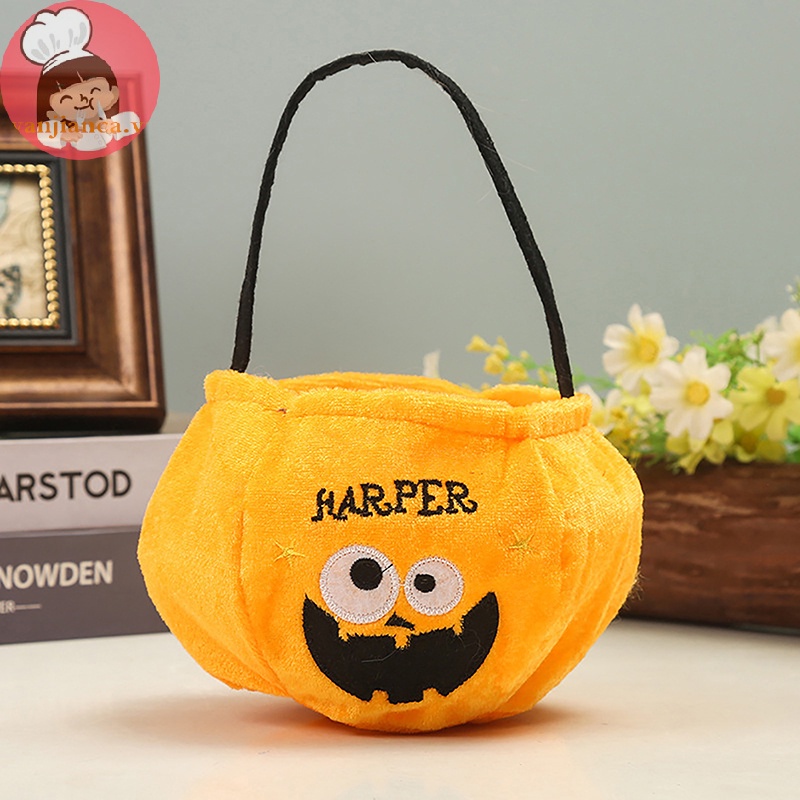 Yanca Túi Đựng Kẹo Hình Quả Bí Ngô halloween 2023 Dễ Thương Cho Bé vn