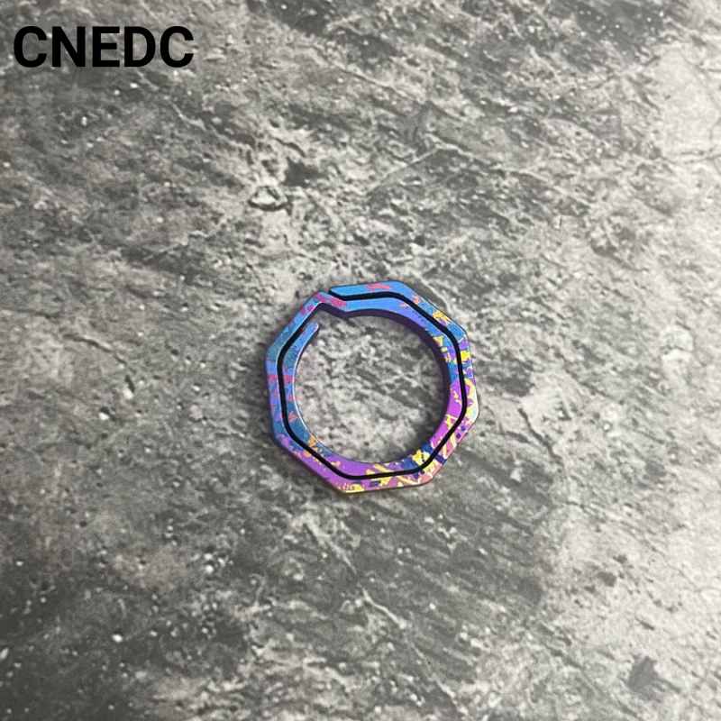 Móc Khóa Hình Bát Giác Bằng Titan Nhiều Màu Tháo Gỡ Nhanh