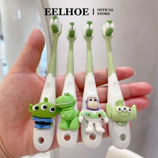 Bàn chải đánh răng trẻ em EELHOE hoạt hình dễ thương sáng tạo lông mềm mại cho bé 3 đến 12 tuổi