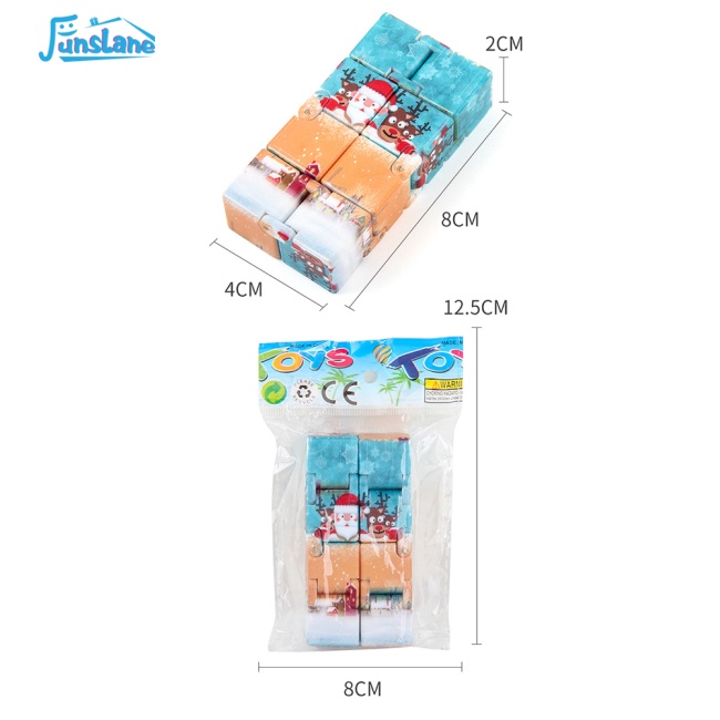 Funlane Đồ Chơi Khối Rubik 2x2 Bỏ Túi Hình Vuông Giảm Căng Thẳng Ma Thuật halloween / Giáng Sinh