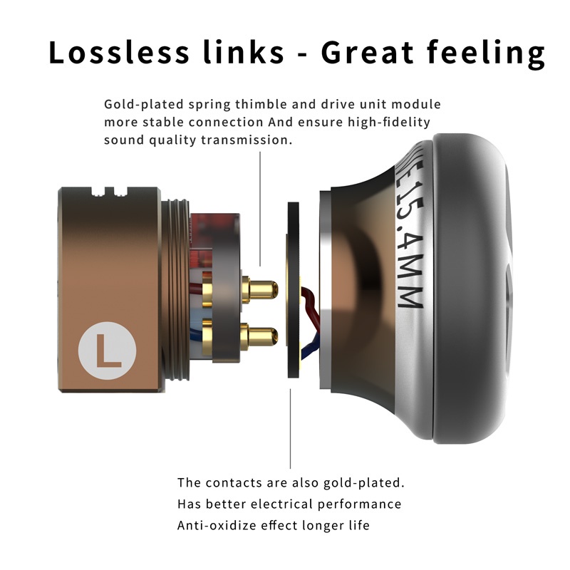 Smabat m4 Tai Nghe Nhét Tai Âm Thanh hifi Đầu Phẳng 15.4mm Chất Liệu Kim Loại