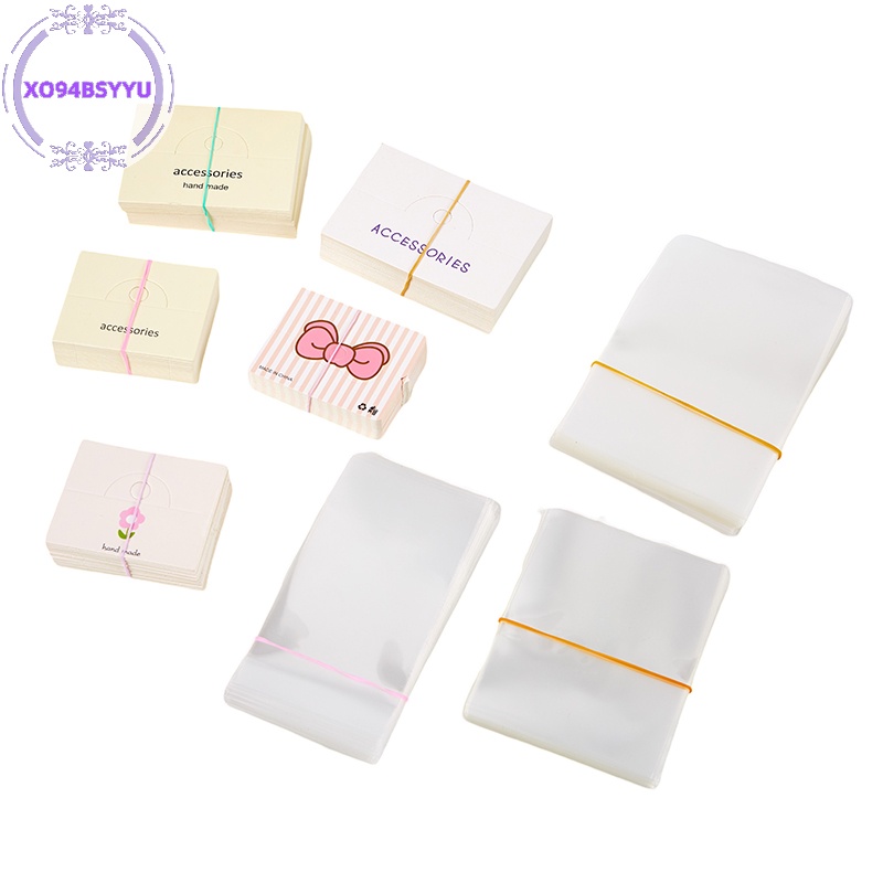 Xo94bsyu Set 50 Thẻ Kẹp Miệng Phẳng Trưng Bày Tóc Dễ Thương vn