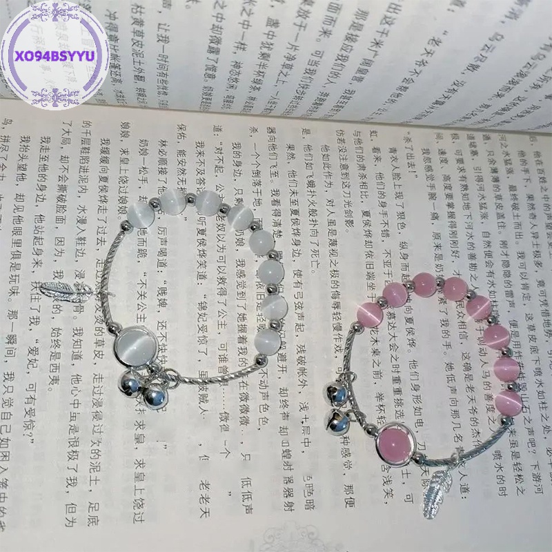 Xo94bsyu Vòng Tay Chuỗi Hạt Đá Mắt Mèo Tự Nhiên Dễ Thương Thời Trang Cho Nữ vn