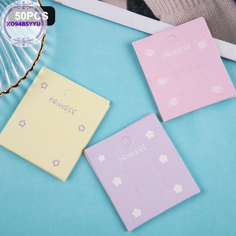 Xo94bsyu Set 50 Kẹp Tóc Nhựa 7 * 7cm Màu Xanh Dương / Hồng / Tím / Vàng Thời Trang vn