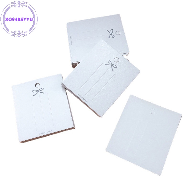 Xo94bsyu Set 50 Thẻ Kẹp Tóc Màu Trắng Chuyên Dụng Trưng Bày