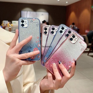Ốp Điện Thoại For Apple iPhone 11 Pro Max Case iPhone 12 Pro Max Ốp Lưng iPhone 13 Pro Max Casing iPhone 14 Pro Max Case iPhone 14 Plus Case iPhone X XS Max Case iPhone XR Case TPU Luxury Cartoon Romance Flower Butterfly Silicone Phone Case Cover OU