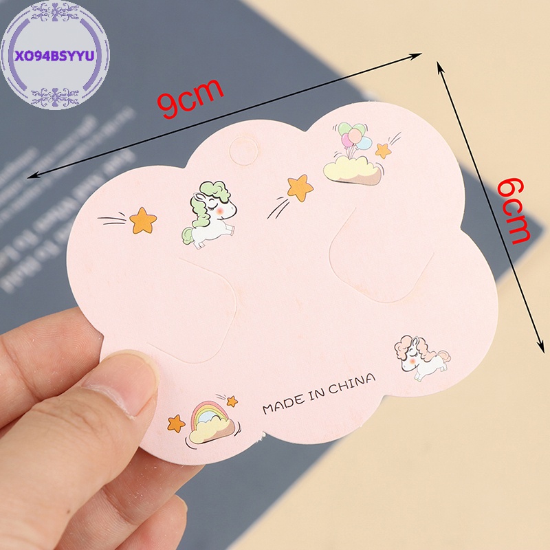 Xo94bsyu Set 50 Kẹp Tóc Giấy Hình Đám Mây Trưng Bày