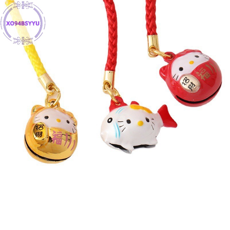 Móc Khóa Hình Mèo May Mắn Nhật Bản xo94bsyyu Có Chuông Dễ Thương