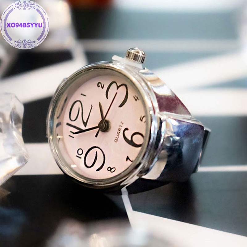 Xo94bsyu Nhẫn Đồng Hồ Đeo Tay Co Giãn Phong Cách punk hip hop Cá Tính Trang Trí Đồng Hồ Thời Trang Cho Cặp Đôi vn