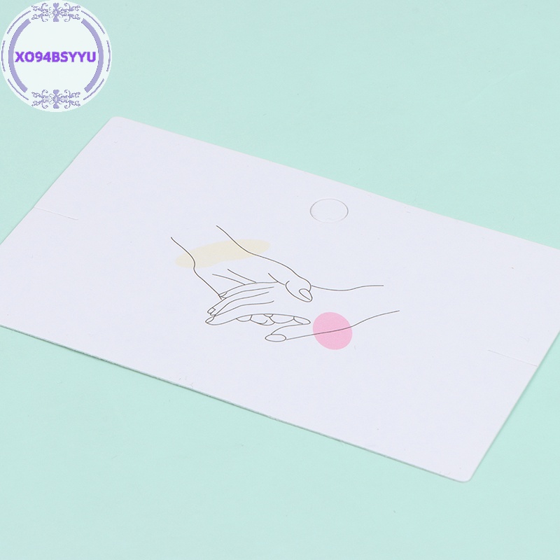 Xo94bsyu Set 50 Thẻ Giấy Trưng Bày Trang Sức Tiện Lợi vn