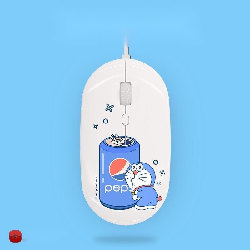 Chuột Máy Tính Có Dây Hình Mèo doraemon Dễ Thương