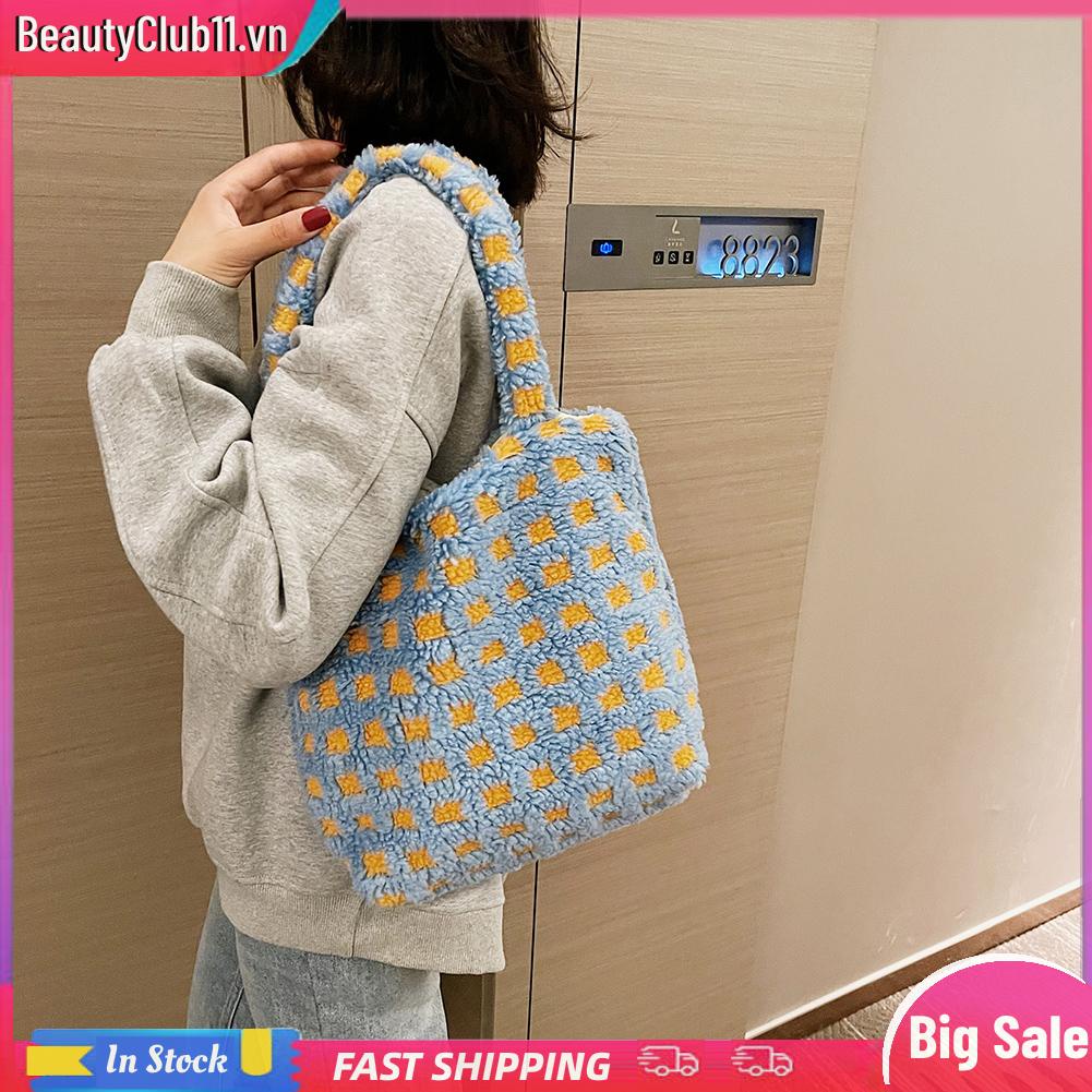 Túi Xách Đeo Vai Phủ Lông Phong Cách retro Thời Trang Thu Đông Dành Cho Nữ