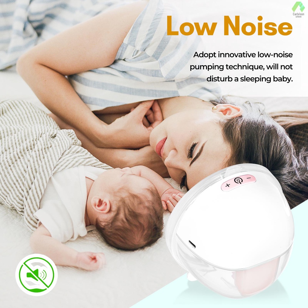 Máy Hút Sữa Rảnh Tay Di Động Không Đau 3 Chế Độ Hút 9 Mức Độ Kèm Bình 24mm 150ml