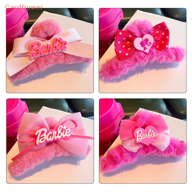 Kẹp Tóc Hình Nơ / Cá Mập Bằng Lông Nhung Dễ Thương Xinh Xắn Cho Nữ Mới