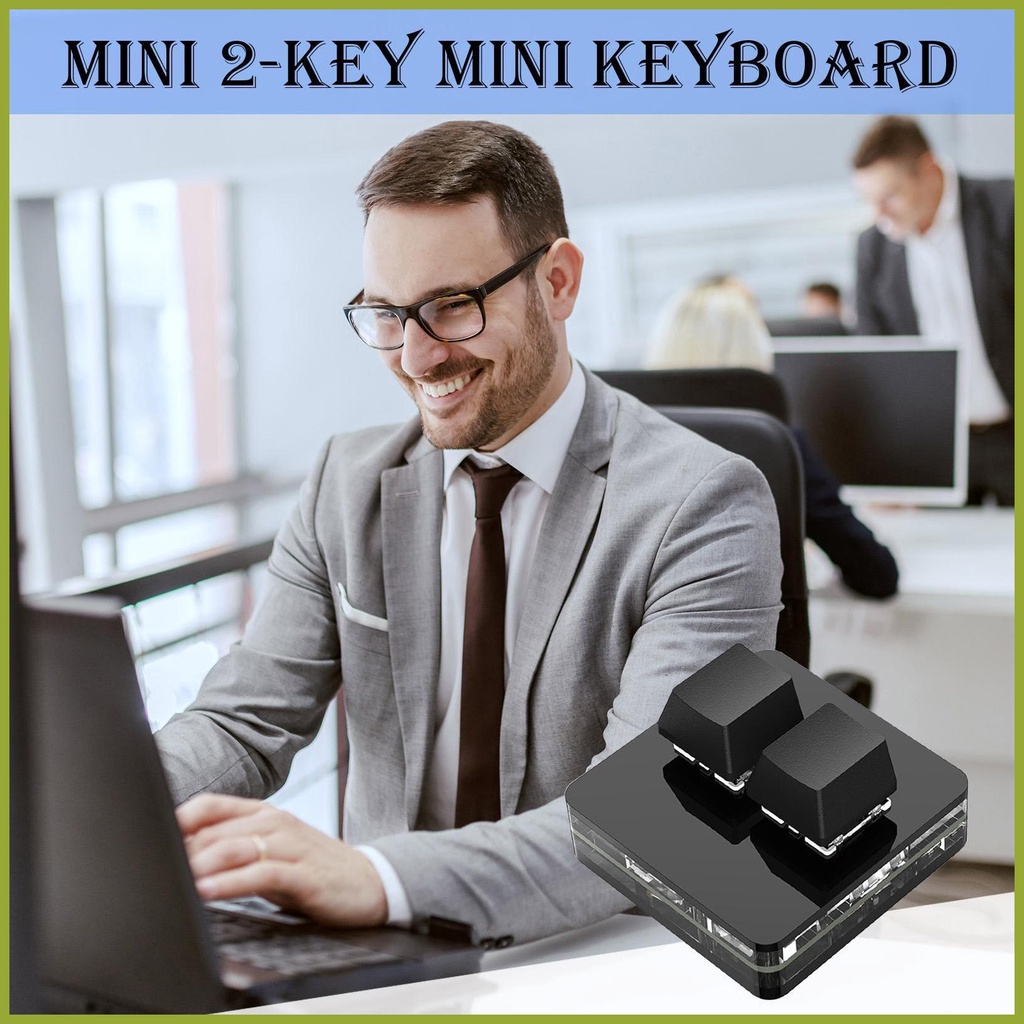 Bàn Phím mini 2 Nút Bấm Dùng Để Chơi game