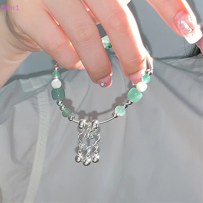 Sun1 > Vòng Tay Bùa May Mắn Đính Đá Ngọc Bùa May Mắn Thời Trang Cho Nữ