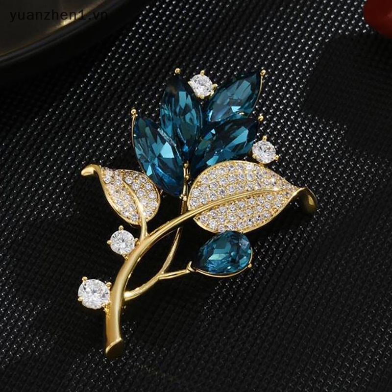 Trâm Cài Áo Hình Cây Đính Đá Thời Trang Cho Nữ vn