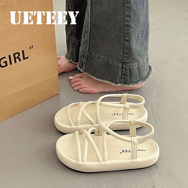 UETEEY   dép sandal nữ dép bánh mì nữ dép bánh mì Chống Trượt 2023 NEW  Thời trang ins Thời trang Thoải mái D22E03T 36Z230909