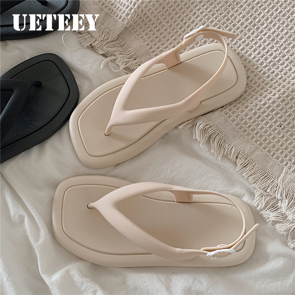 UETEEY   dép sandal nữ dép bánh mì nữ dép bánh mì Chống Trượt 2023 NEW  Comfortable High quality Phong cách Độc đáo B98G0PL 36Z230909